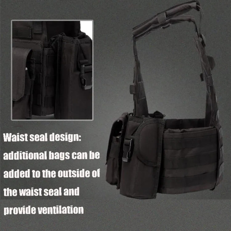 A64 Outdoor Multi-functional Convenient Combination Vest Tool Pocket, Size: Free Size(Brown)