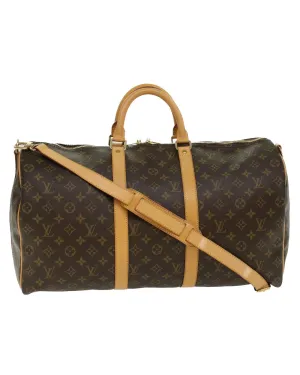 Authentic Monogram Keepall Bandouliere Boston Bag