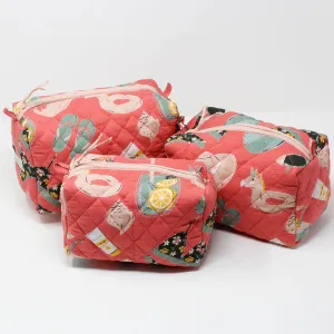 Beach Day Cosmetic Bags