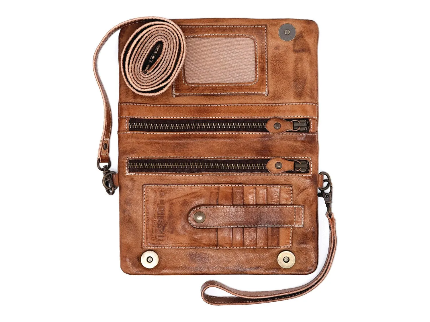 Bed Stu Cadence Leather Crossbody Bag, Brown