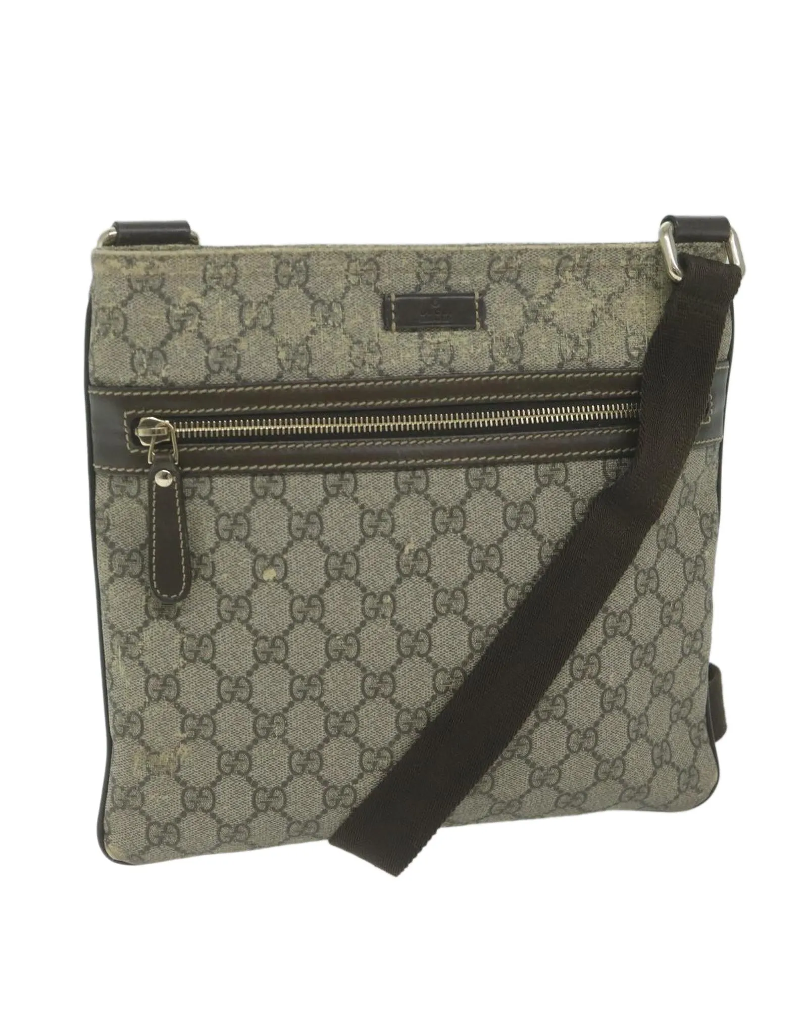 Beige GG Supreme Shoulder Bag with Authenticity Certificate