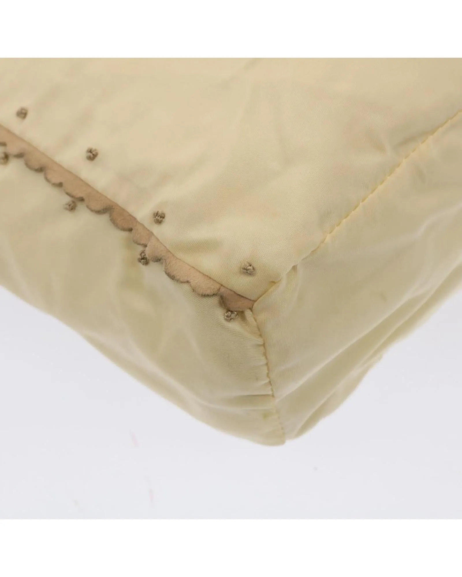 Beige Nylon Tote Bag