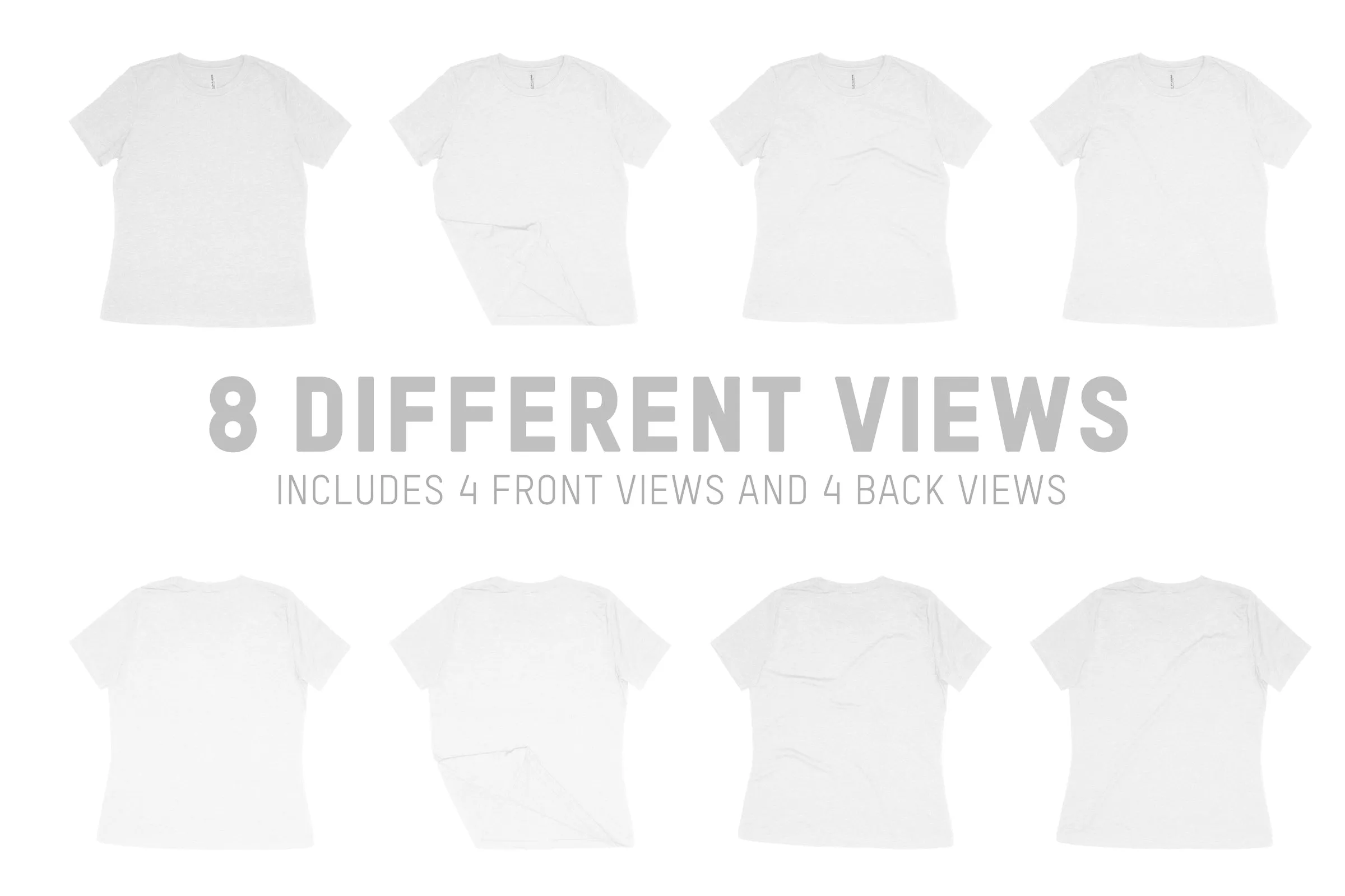 Bella   Canvas 6413 Relaxed Triblend T-Shirt Mockups