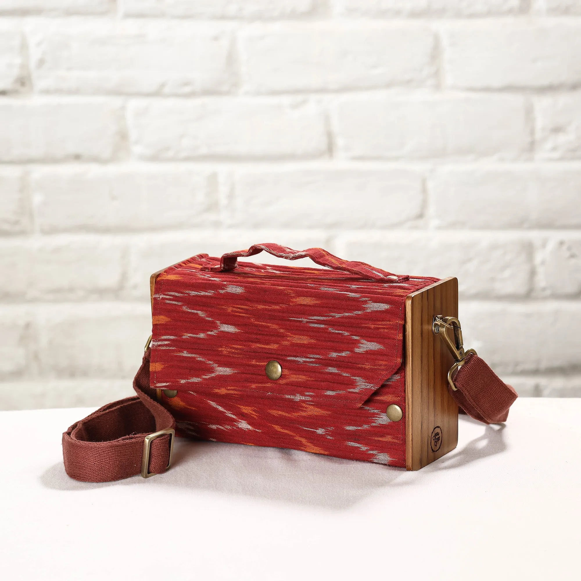 Brown - DIY Box Sling Bag / Clutch with Changeable Sleeve