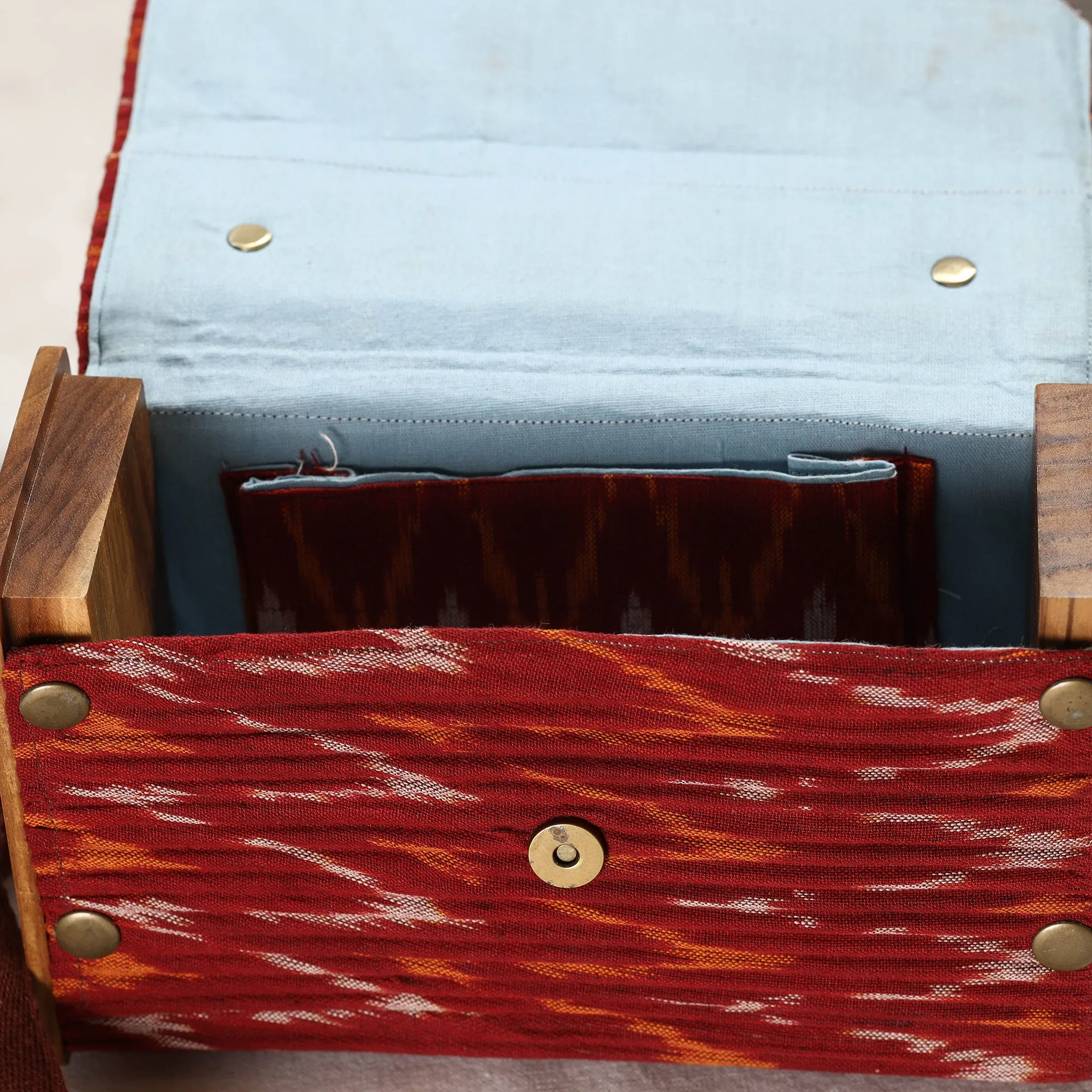 Brown - DIY Box Sling Bag / Clutch with Changeable Sleeve