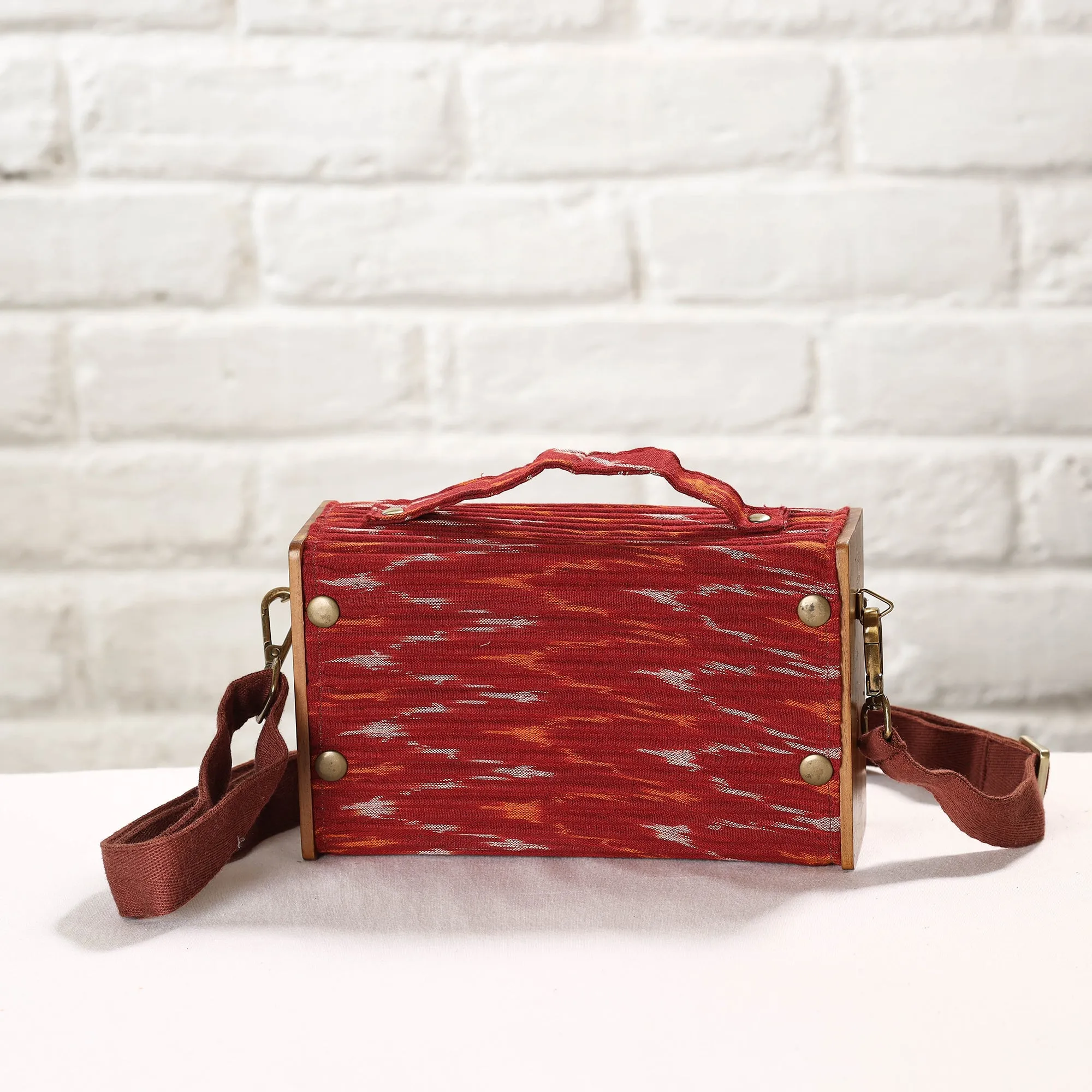 Brown - DIY Box Sling Bag / Clutch with Changeable Sleeve