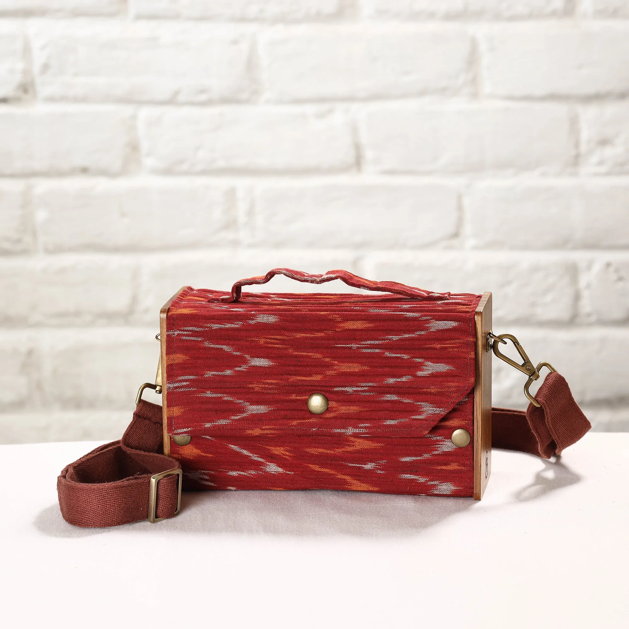 Brown - DIY Box Sling Bag / Clutch with Changeable Sleeve