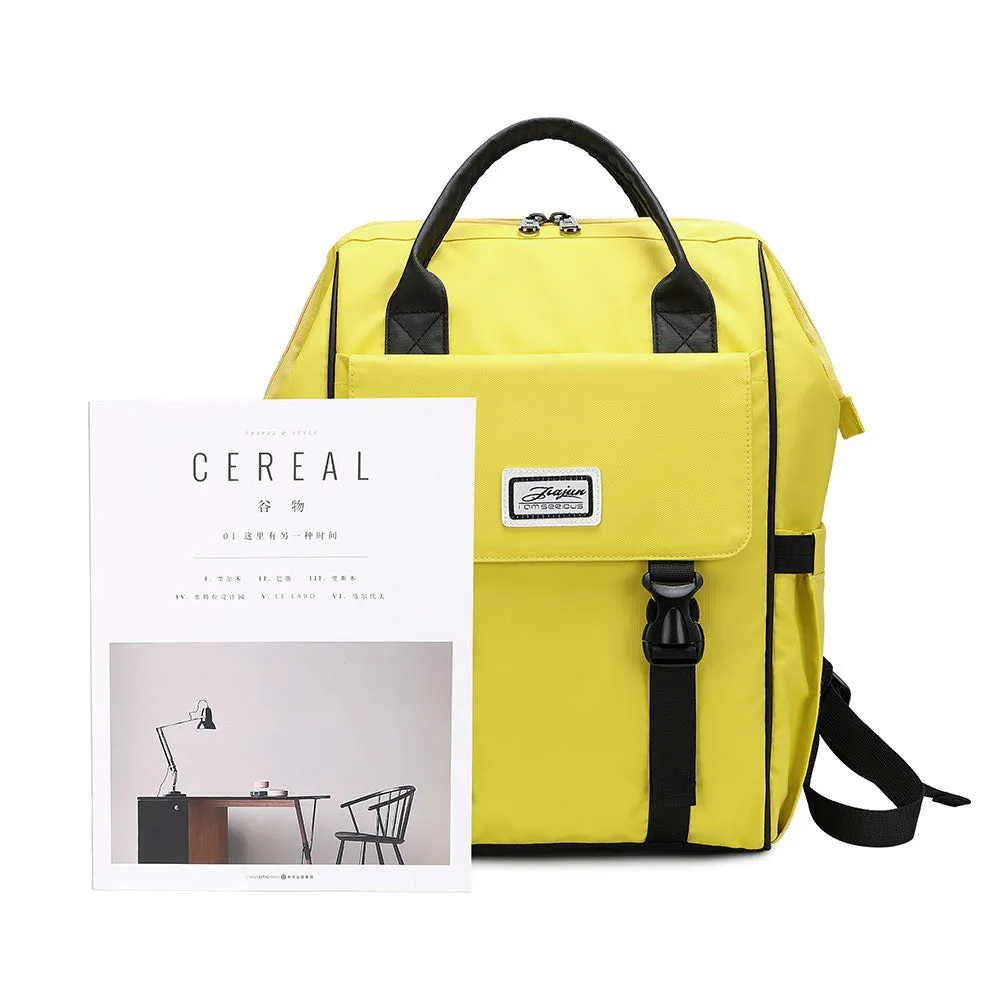 Chic School Backpack for Girls Lightweight Travel Wide Open Handbag Daypack