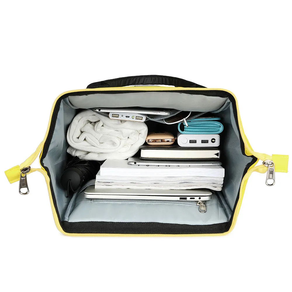 Chic School Backpack for Girls Lightweight Travel Wide Open Handbag Daypack
