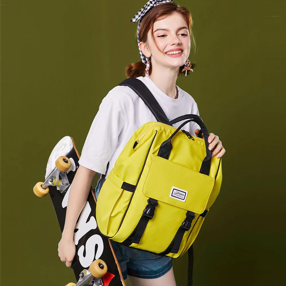 Chic School Backpack for Girls Lightweight Travel Wide Open Handbag Daypack