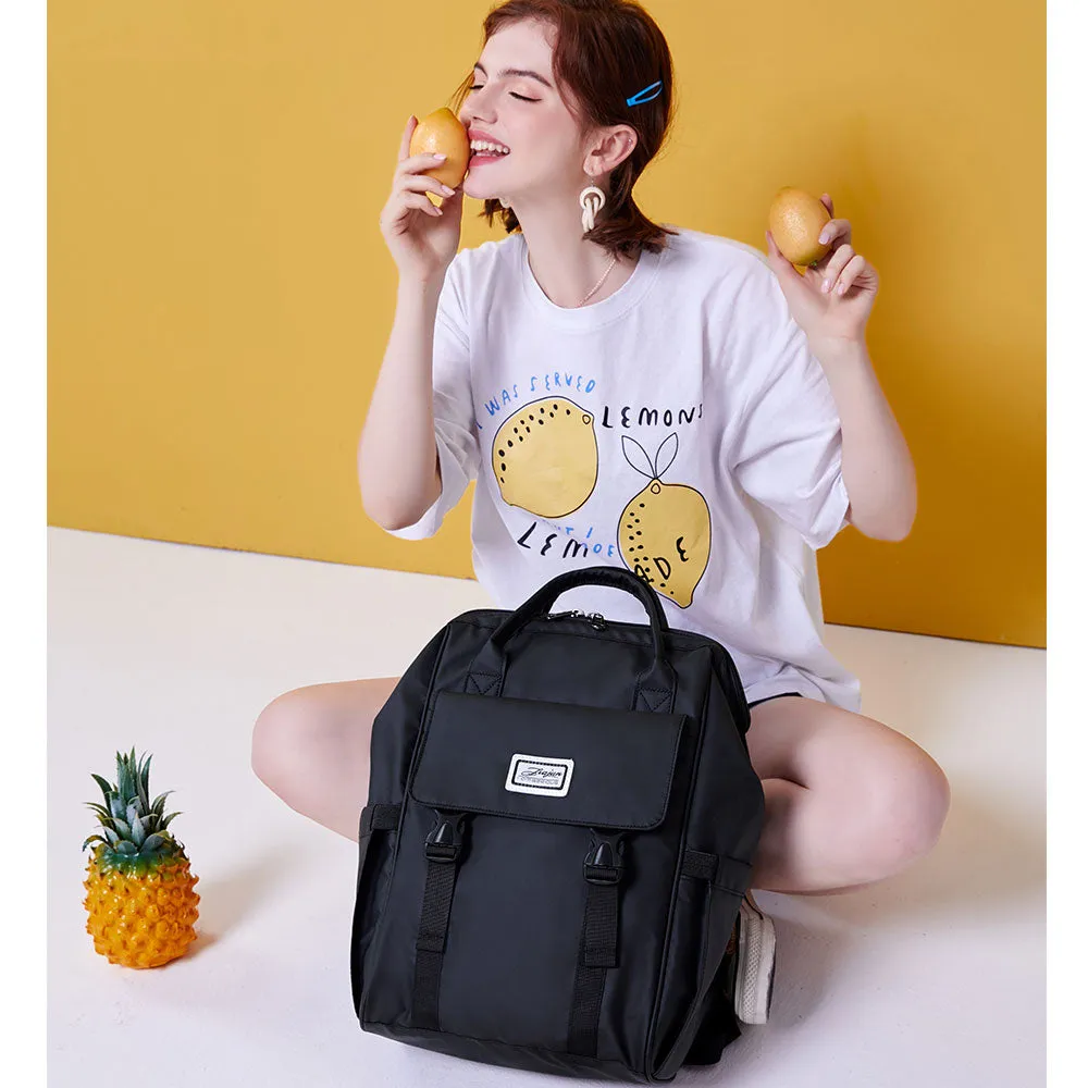 Chic School Backpack for Girls Lightweight Travel Wide Open Handbag Daypack
