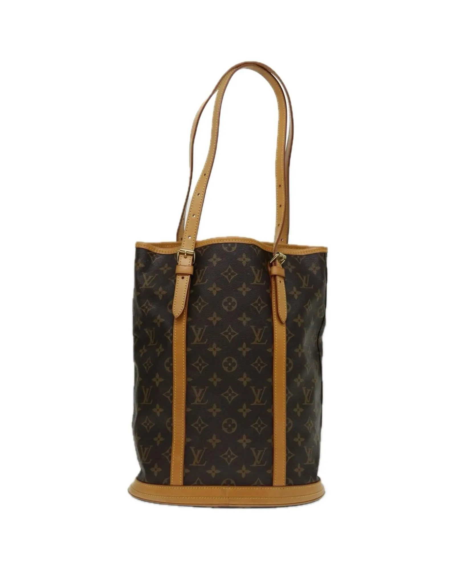 Classic Monogram Shoulder Bag with Drawstring Closure