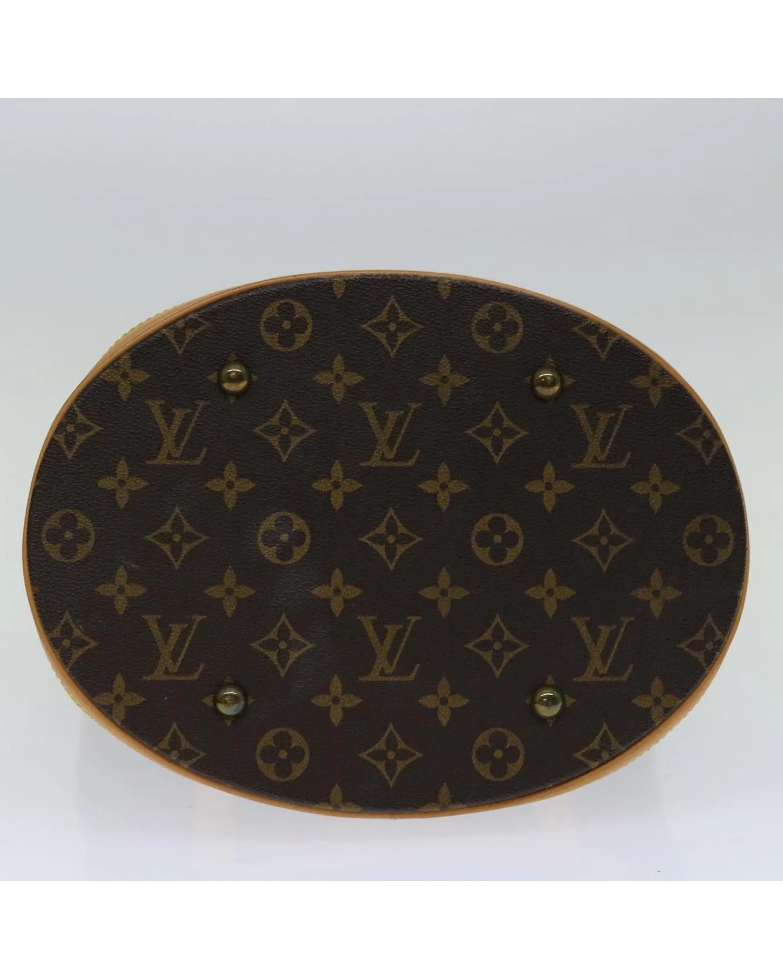 Classic Monogram Shoulder Bag with Drawstring Closure