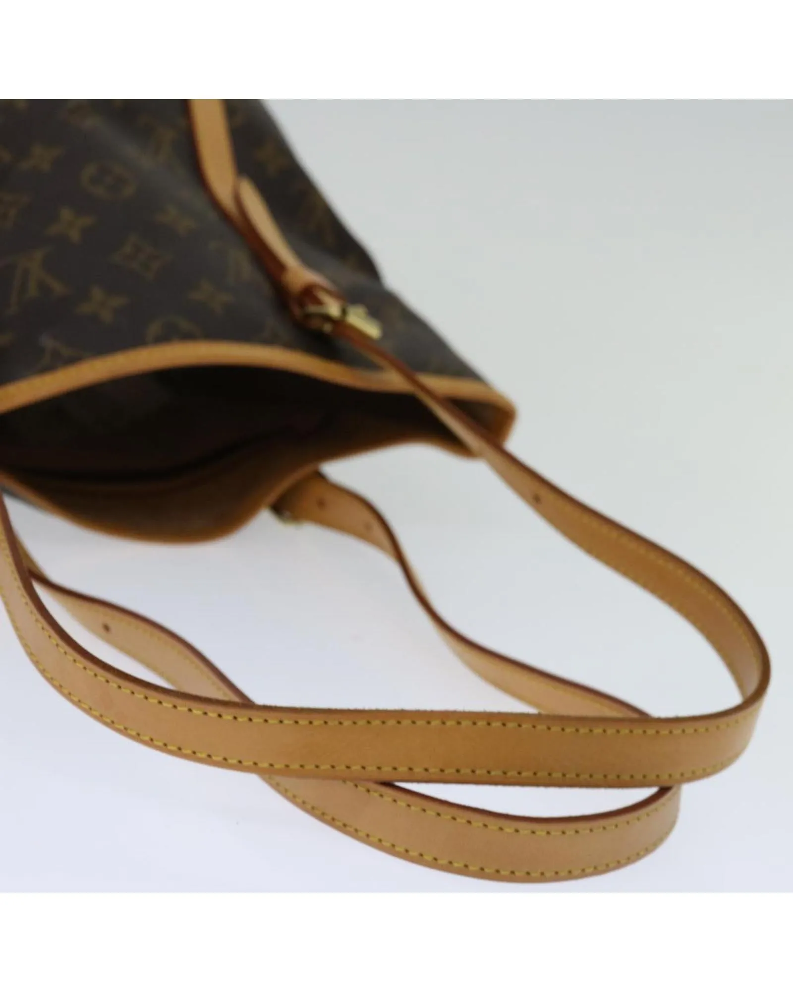 Classic Monogram Shoulder Bag with Drawstring Closure