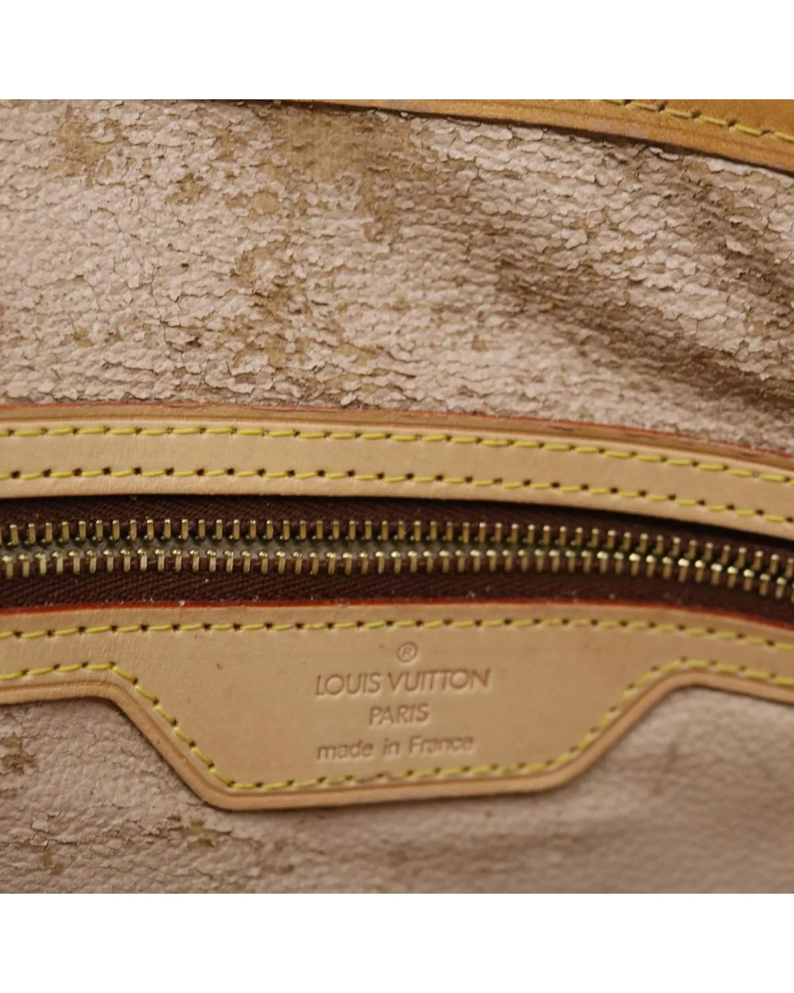 Classic Monogram Shoulder Bag with Drawstring Closure