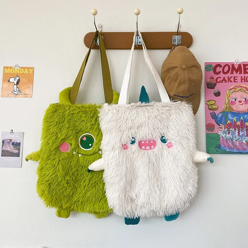 Cute Little Monster Plush Shoulder Bag