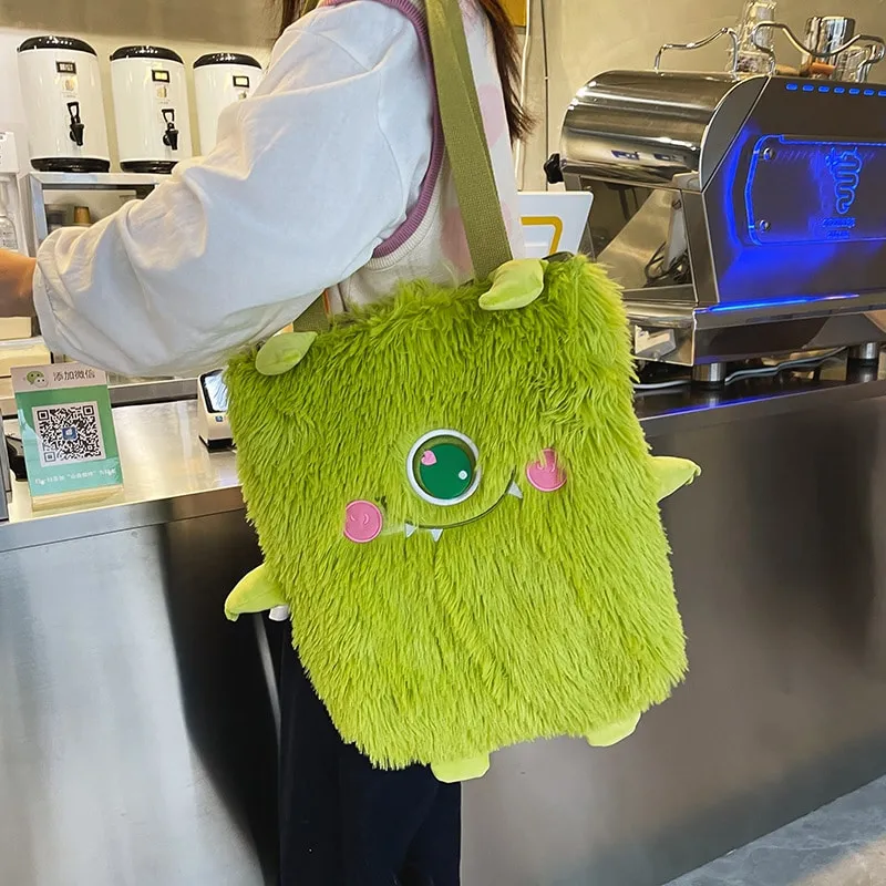 Cute Little Monster Plush Shoulder Bag