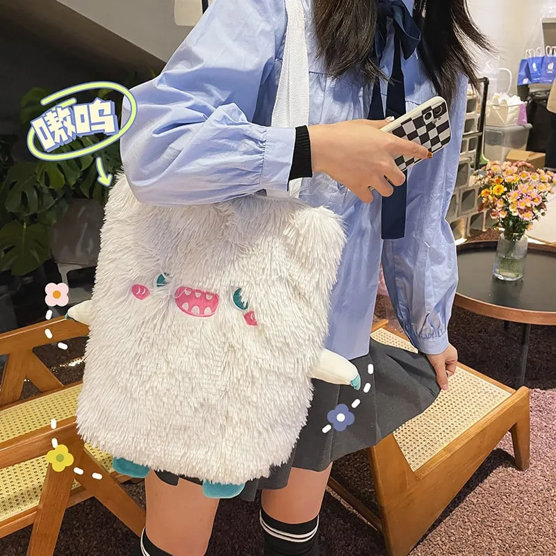Cute Little Monster Plush Shoulder Bag