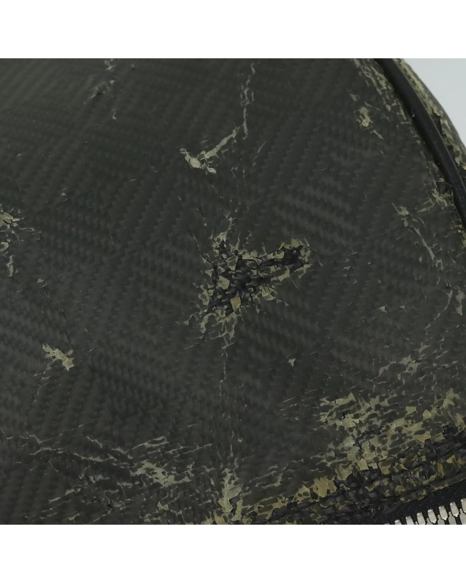 Damier Carbon Keepall 45 Boston Bag in Black Canvas