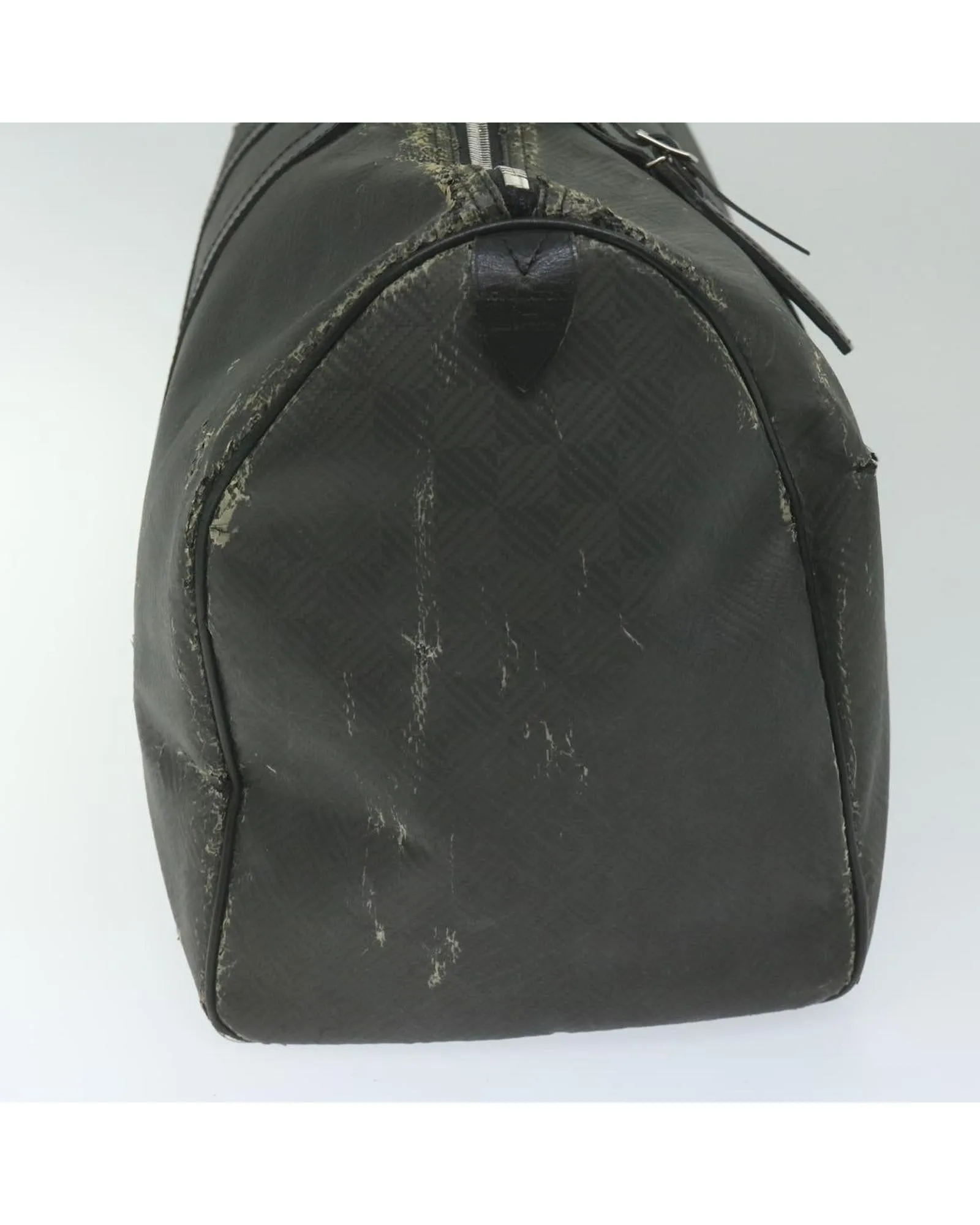 Damier Carbon Keepall 45 Boston Bag in Black Canvas