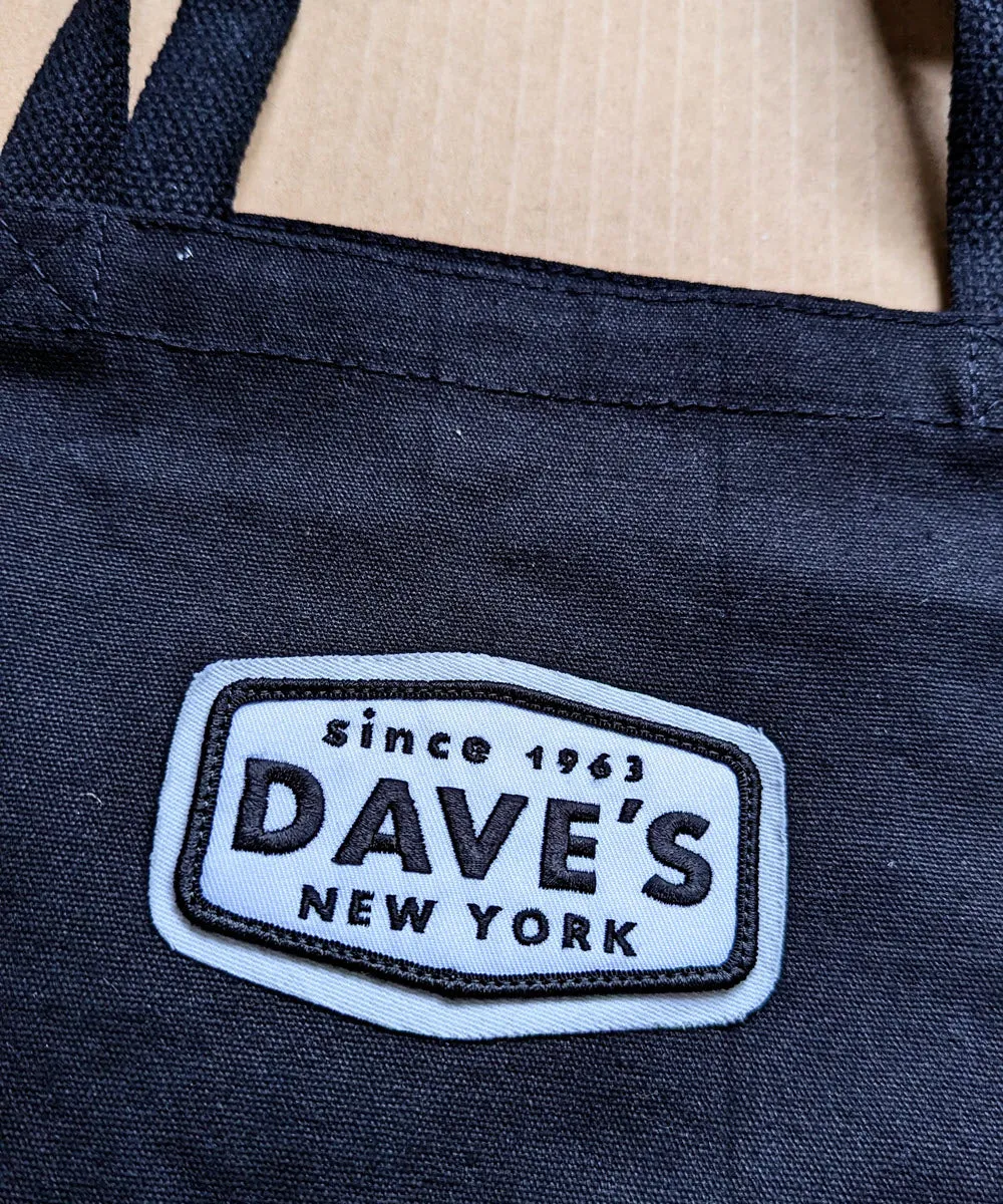 Dave&#39;s New York Patch Canvas Tote - Black