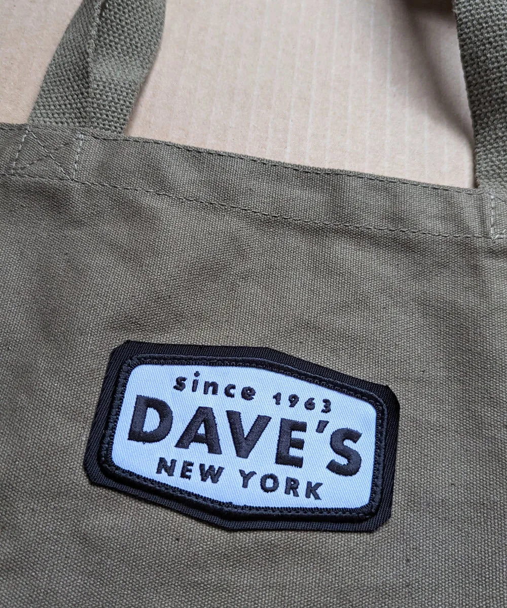 Dave&#39;s New York Patch Canvas Tote - Olive Drab