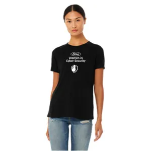 FWCyS Bella   Canvas Ladies Relaxed Tee- Black