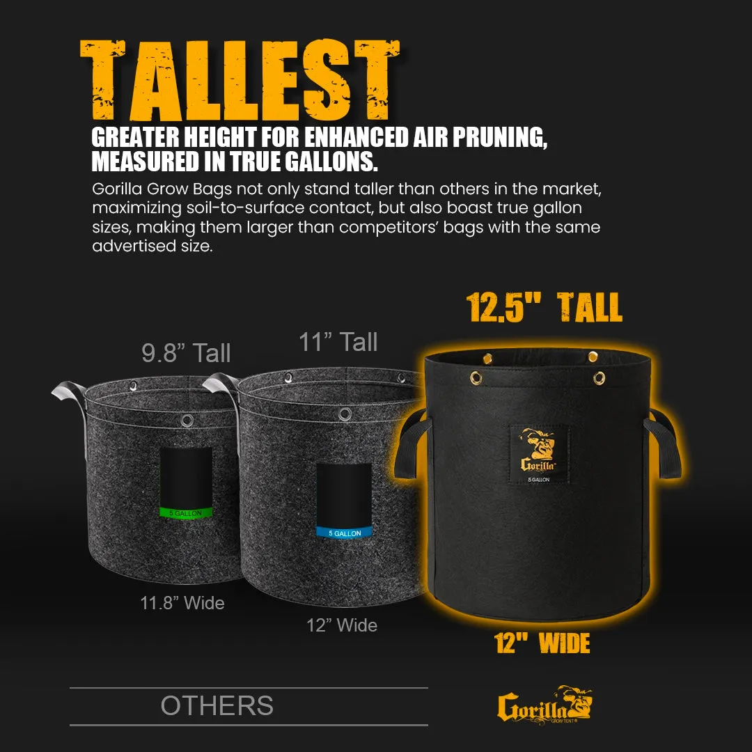 Gorilla 7 Gallon Grow Bag (4 Pack)