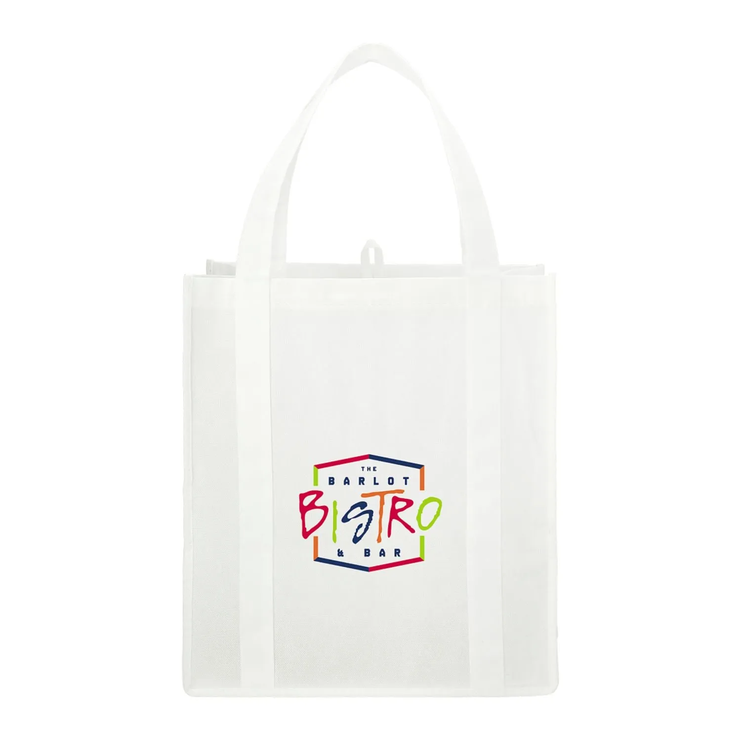 Hercules Non-Woven Grocery Tote - White