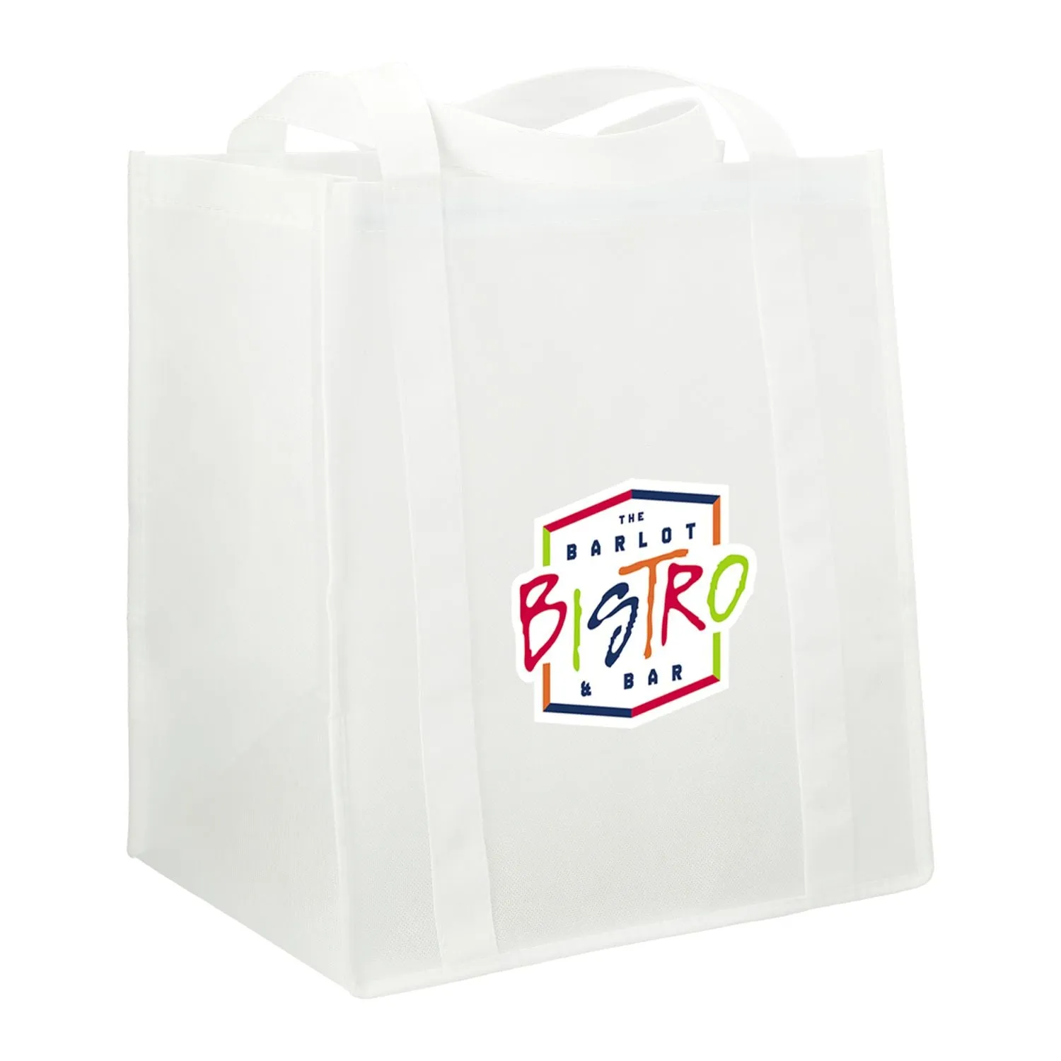 Hercules Non-Woven Grocery Tote - White