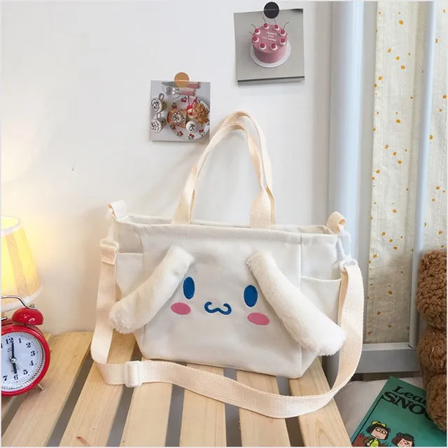 Kawaii Kirby Cinnamoroll Canvas bag