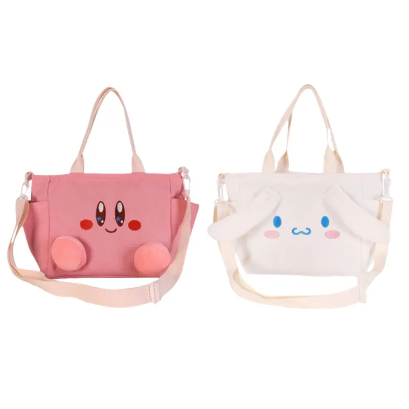 Kawaii Kirby Cinnamoroll Canvas bag