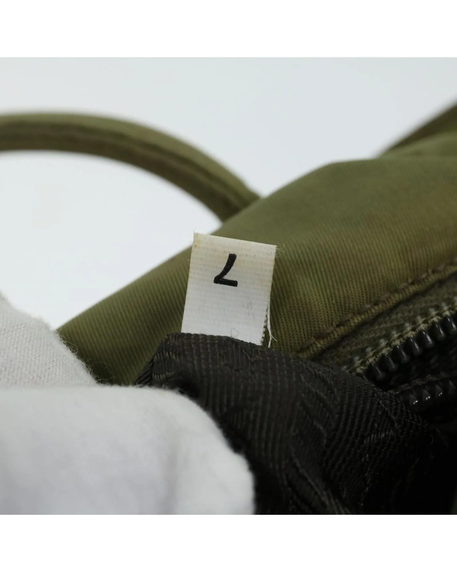 Khaki Nylon Tote Bag