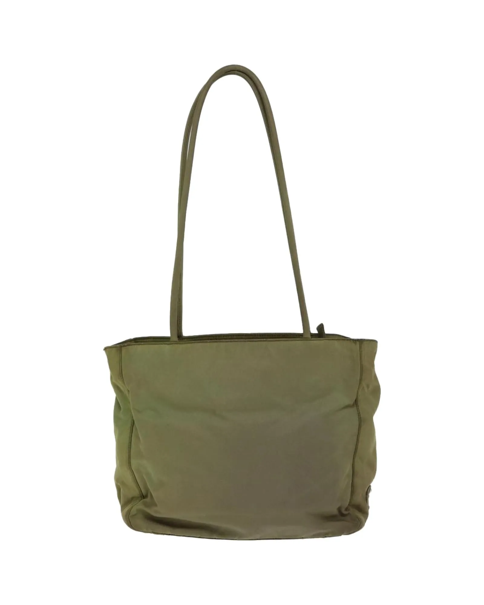 Khaki Nylon Tote Bag