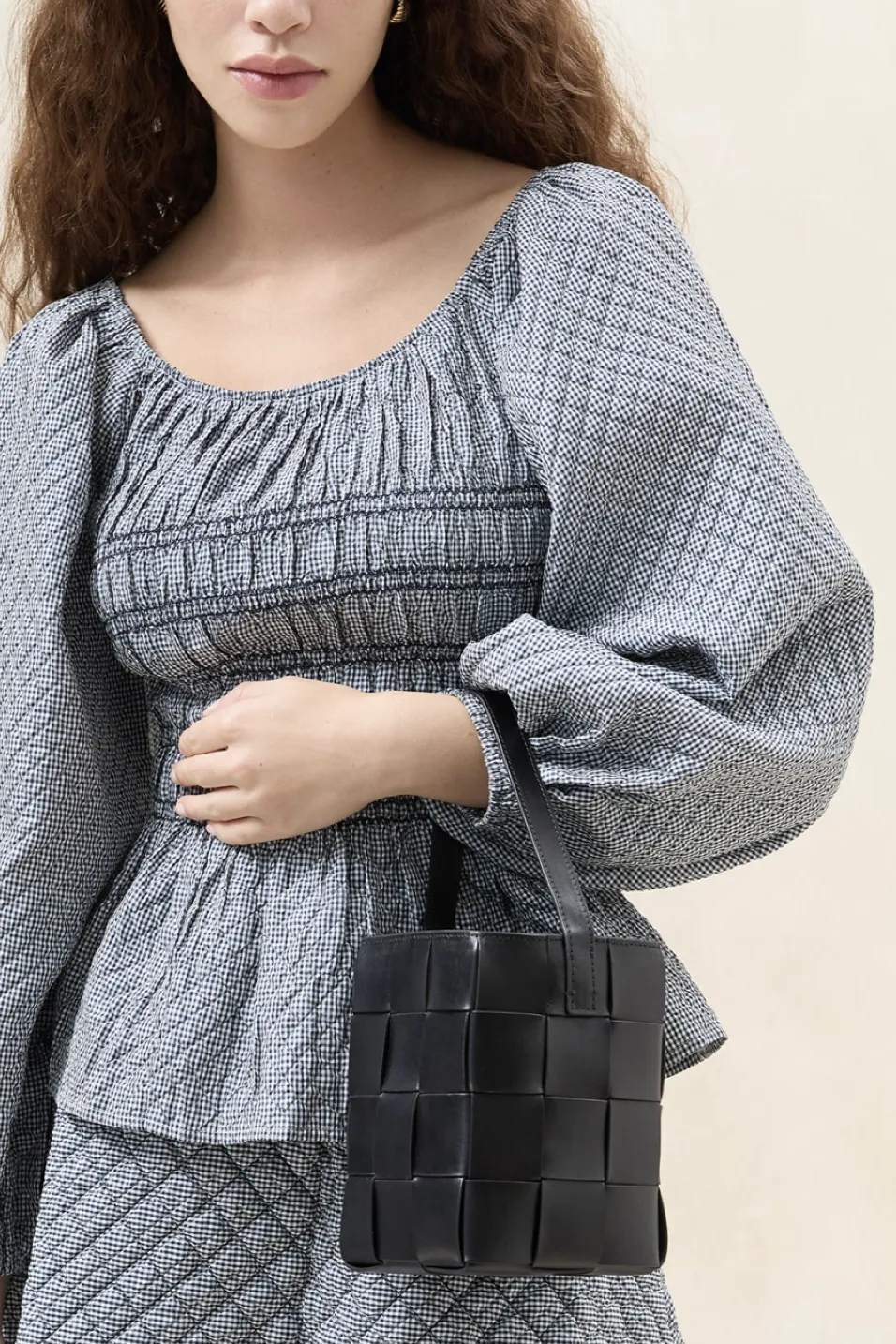 Laith Wide Woven Top Handle