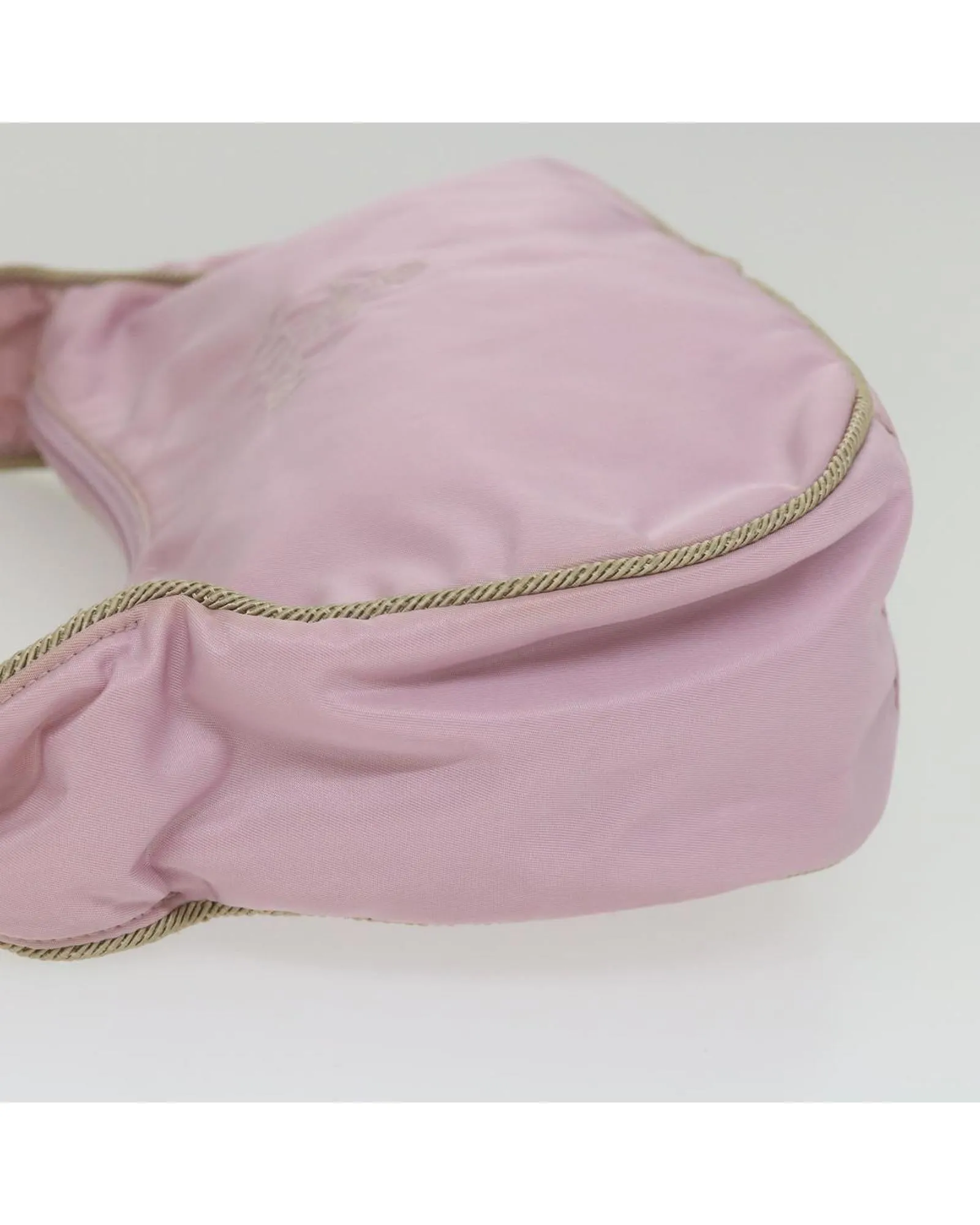 Lightweight Nylon Shoulder Bag with Chain Strap