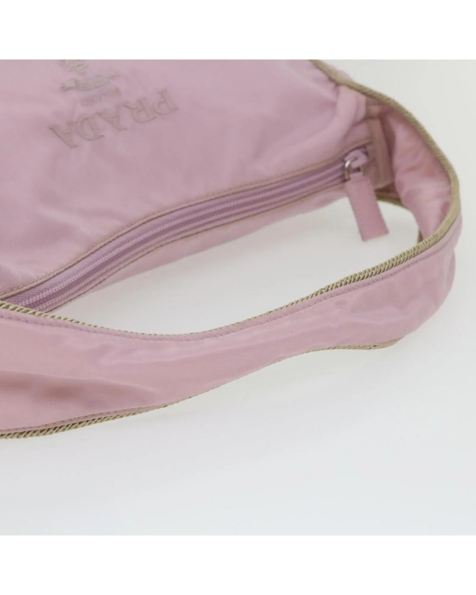 Lightweight Nylon Shoulder Bag with Chain Strap