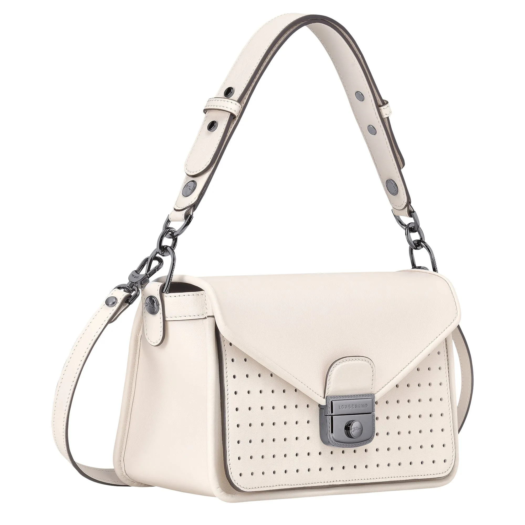 Mademoiselle Longchamp Crossbody Bag - Ivory