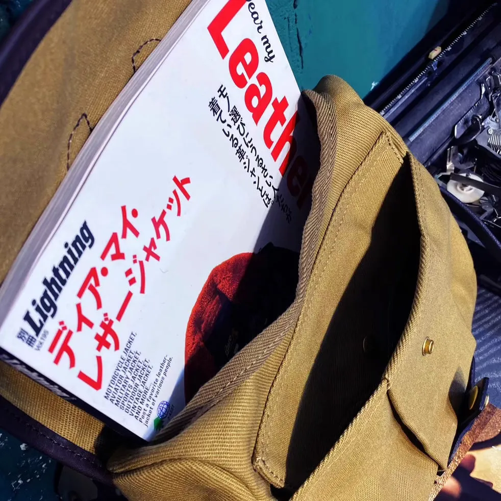 MESSENGER WAXED CANVAS BAG WES
