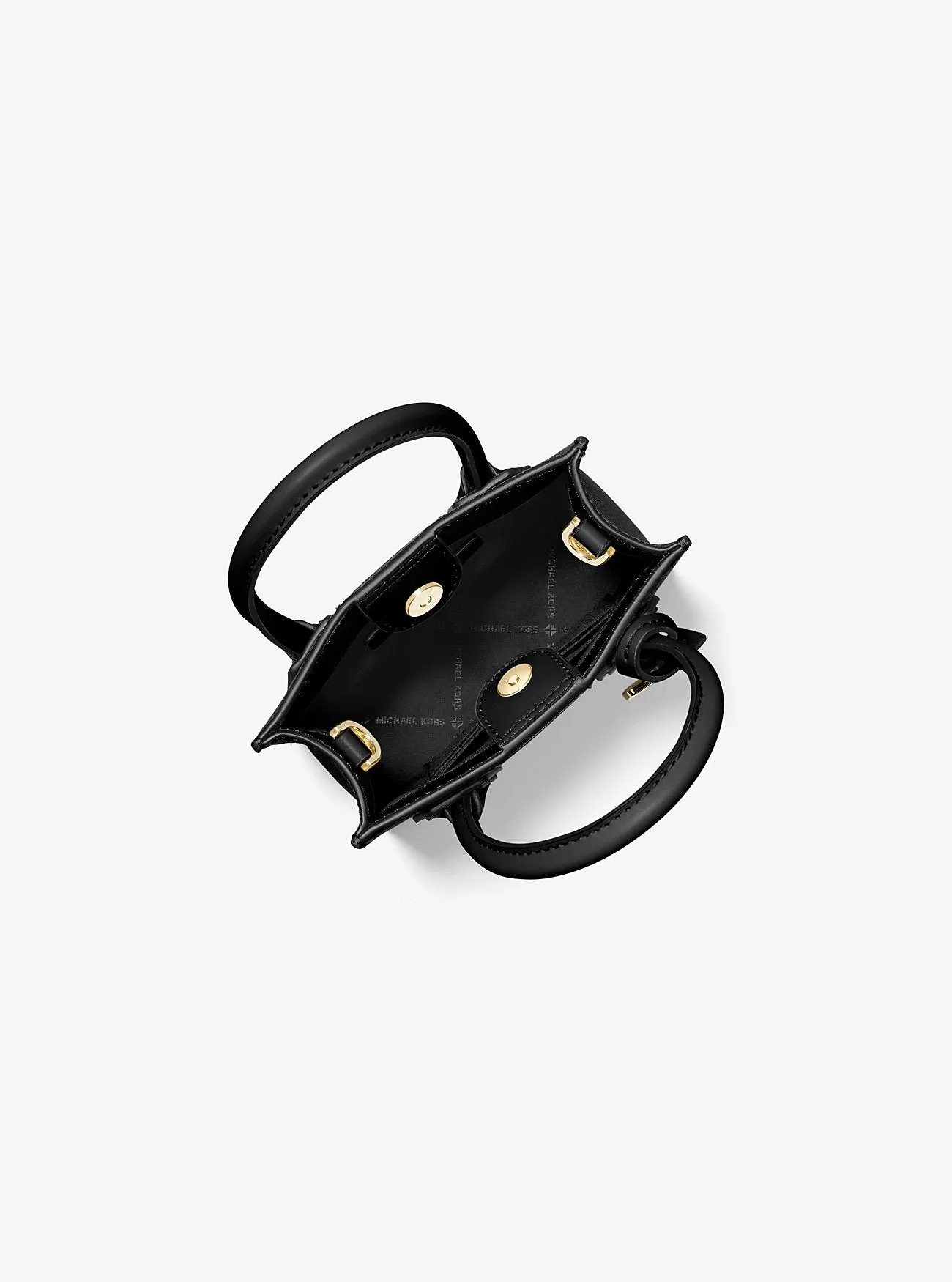 Michael Kors Pebbled Leather Mercer Extra Small Shoulder Bag, Black