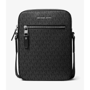 Michael Kors Varick Logo Flight Sling Bag, black