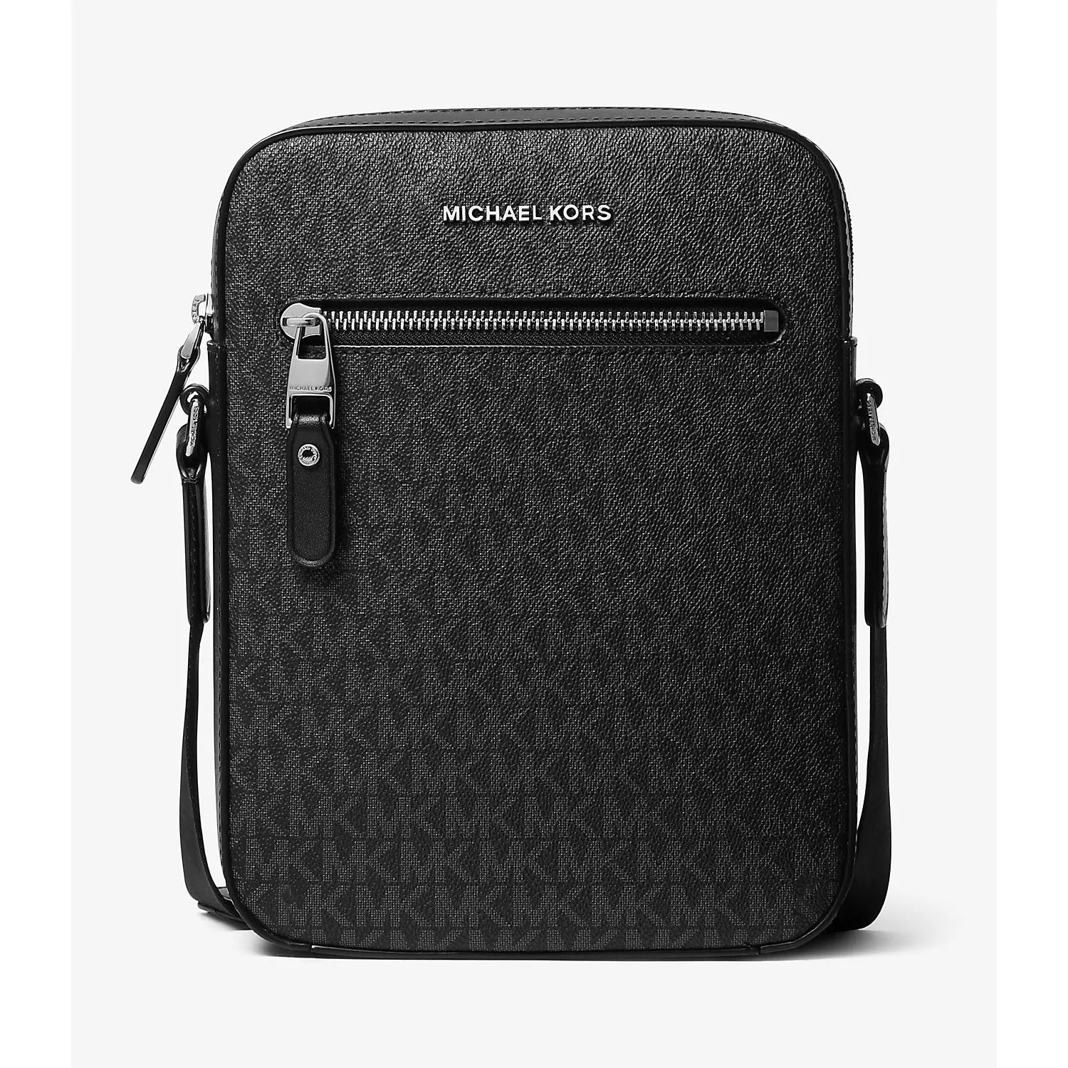 Michael Kors Varick Logo Flight Sling Bag, black