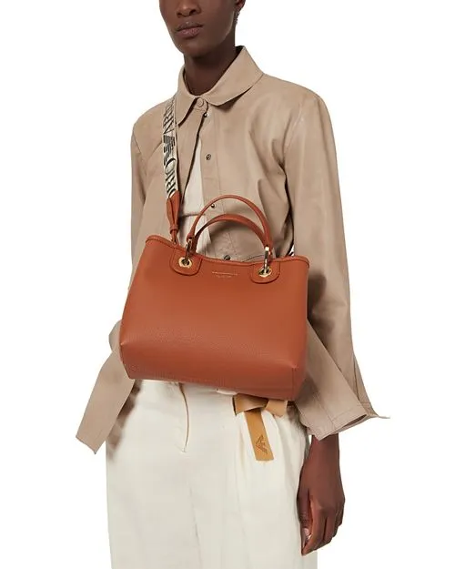 MyEA Emporio Armani Small Black Tote Bag, Brown
