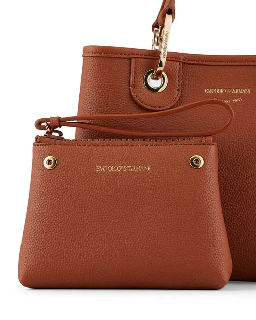 MyEA Emporio Armani Small Black Tote Bag, Brown