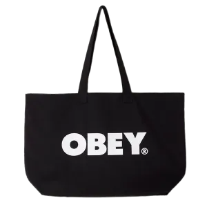 Obey Canvas Tote Bag - Black / White