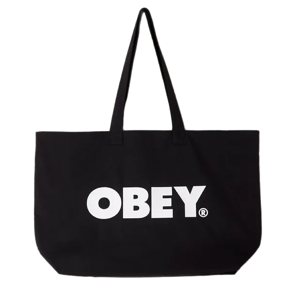 Obey Canvas Tote Bag - Black / White