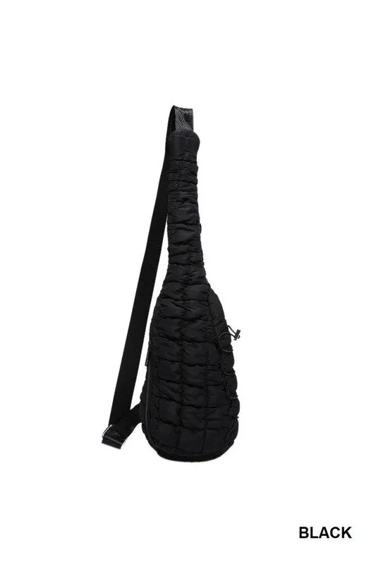 Quilted Puffy Crossbody Sling Bag