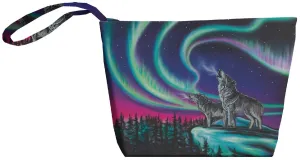 "Sky Dance Wolf Song" Small Zippered Tote artwork by Metis Artist Amy Keller Rempp