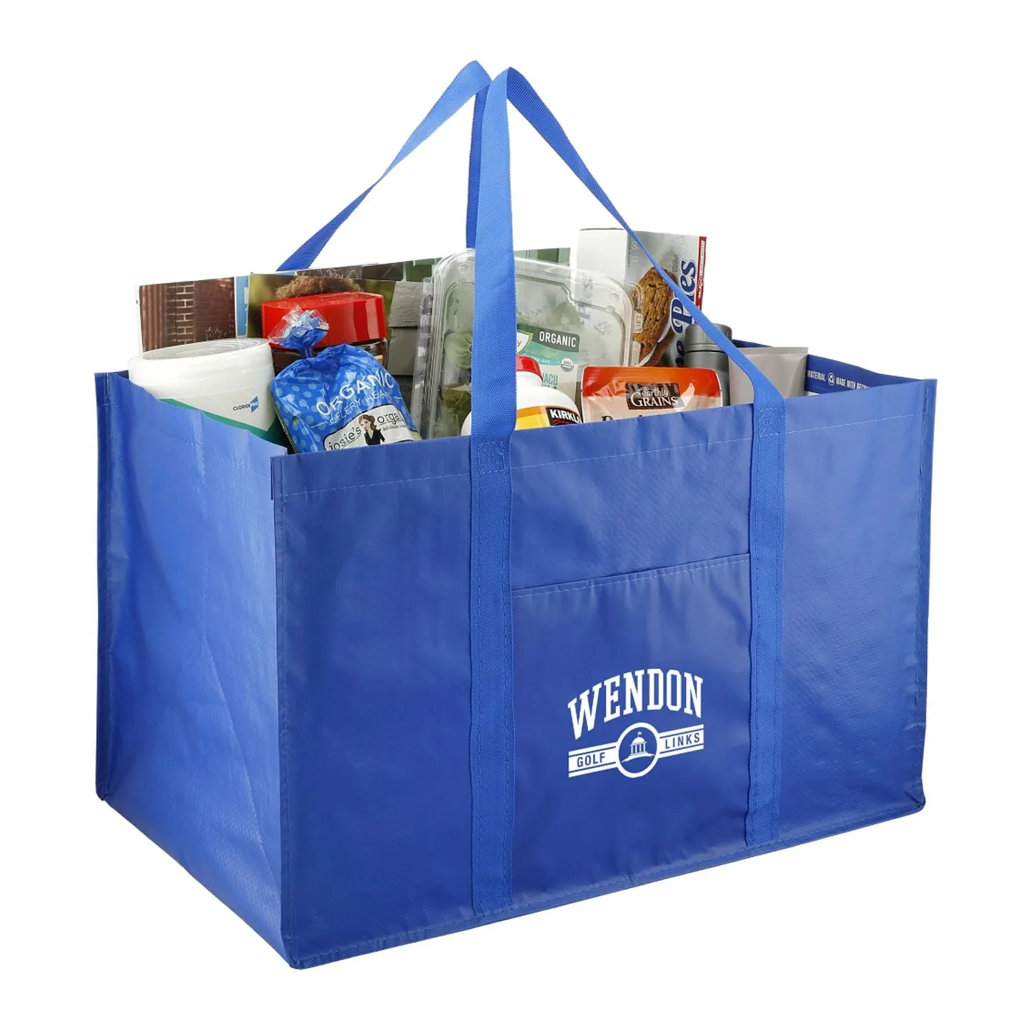 Recycled Woven Utility Tote - Royal