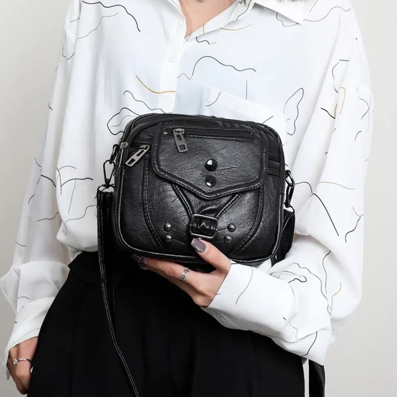 Retro Small and Lightweight Vegan Leather Cross-body Bags